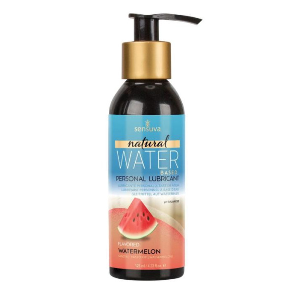 Смазка на водной основе Sensuva Natural Water-Based Watermelon (125мл) без глицерина и парабенов