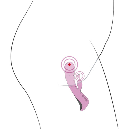 Вибратор Adrien Lastic Mini Trigger с массирующими движениями ствола || Вібратор Adrien Lastic Mini Trigger з масажними рухами стовбура