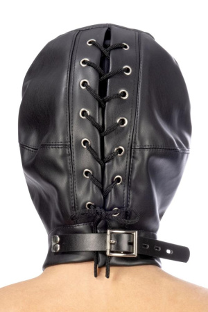 Капюшон для БДСМ Fetish Tentation Closed BDSM hood in leatherette || Капюшон для БДСМ Fetish Tentation Closed BDSM hood in leatherette