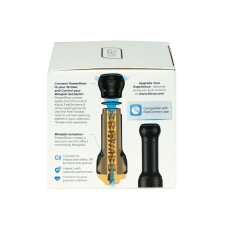 Вакуумная интерактивная насадка для мастурбатора Kiiroo PowerBlow, имитатор минета || Вакуумна інтерактивна насадка для мастурбатора Kiiroo PowerBlow, імітатор мінету