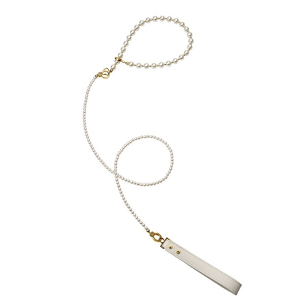 Жемчужный ошейник с поводком и наручниками LOCKINK Pearl Bondage & Restraint Set || Перлинний нашийник з повідцем та наручниками LOCKINK Pearl Bondage & Restraint Set