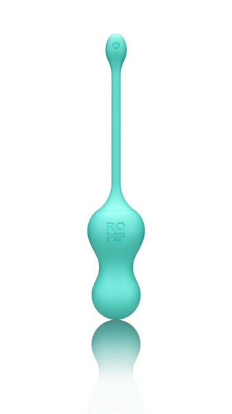 Виброяйцо для точки G с пультом управления Romp Cello Light Teal, водонепроницаемое