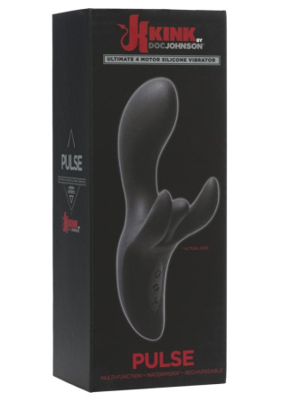 Вибратор-кролик Doc Johnson Kink - Pulse - Ultimate 4 Motor Silicone Vibrator || Вібратор-кролик Doc Johnson Kink - Pulse - Ultimate 4 Motor Silicone Vibrator