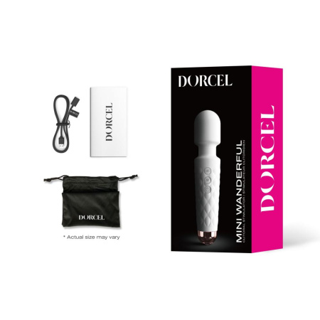 Минивибромассажер Dorcel Wand Mini Wanderful White || Мінівібромасажер Dorcel Wand Mini Wanderful White