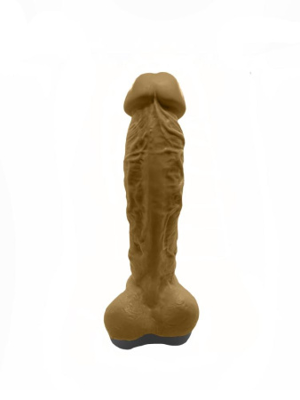 Крафтовое мыло-член с присоской Чистий Кайф Brown size XL, натуральное || Крафтове мило-член із присоскою Чистый Кайф Brown size XL, натуральне