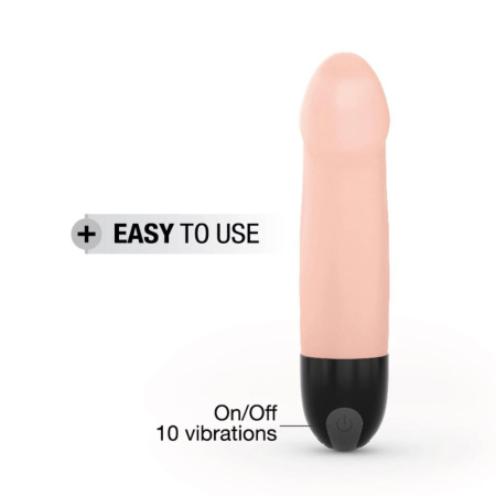 Вибратор Dorcel Real Vibration S Flesh 2.0, диам 3,7см, перезаряжаемый, для точки G || Вібратор Dorcel Real Vibration S Flesh 2.0, діаметр 3,7см, перезаряджається, для точки G