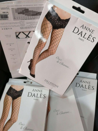 Чулки Anne De Ales DELPHINE T1 Black (мятая упаковка) || Колготки Anne De Ales DELPHINE T1 Black (м'ята упаковка)