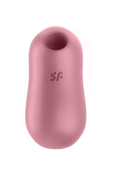 Вакуумный стимулятор с вибрацией Satisfyer Cotton Candy Light Red