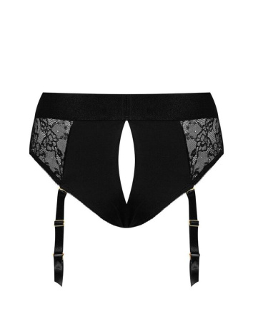 Кружевные трусы для страпона с подвязками для чулок Strap-On-Me DIVA HARNESS - L || Мереживні трусики для страпона з підв’язками для панчіх Strap-On-Me DIVA HARNESS - L