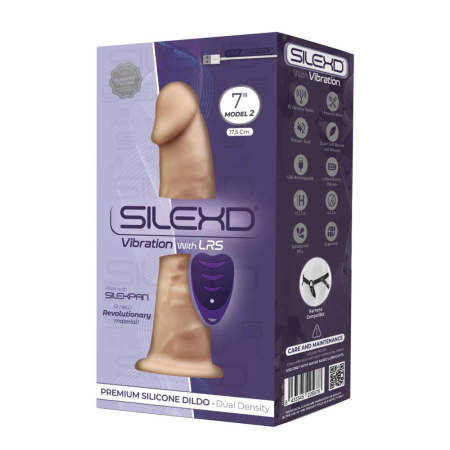 Фаллоимитатор с вибрацией SilexD Henry Vibro Flesh (MODEL 2 size 7in) + LRS, диаметр 4,4 см || Фалоімітатор з вібрацією SilexD Henry Vibro Flesh (MODEL 2 size 7in) + LRS, діаметр 4,4 см