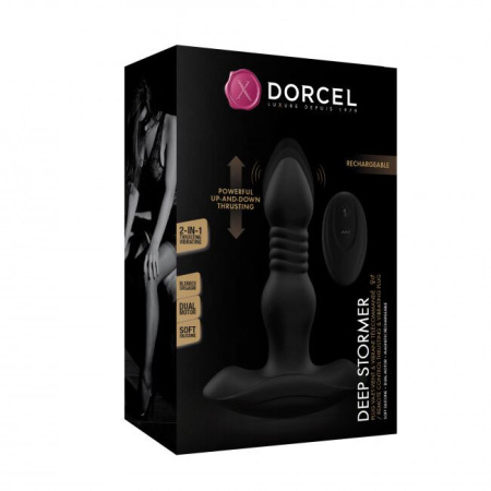 Анальная пробка с вибрацией и пульсацией Dorcel DEEP STORMER || Анальна пробка з вібрацією та пульсацією Dorcel DEEP STORMER