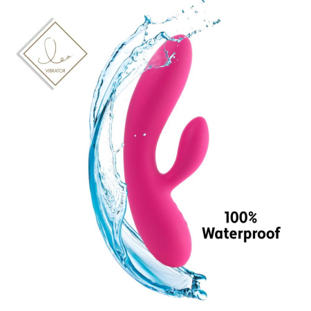 Гибкий вибратор кролик с двумя моторами FeelzToys Lea Rabbit Vibrator Rubine Red || Гнучкий вібратор кролик з двома моторами FeelzToys Lea Rabbit Vibrator Rubine Red