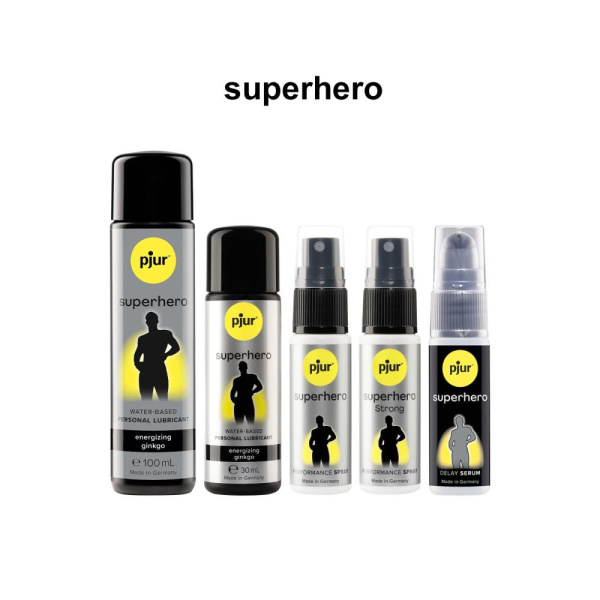 Пролонгирующий спрей pjur Superhero Strong Spray 20 ml, с экстрактом имбиря, впитывается в кожу