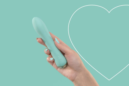 Вибратор с подогревом FairyGasm WowGenie green, подогрев до 42 °C || Вібратор з підігрівом FairyGasm WowGenie green, підігрів до 42 °C