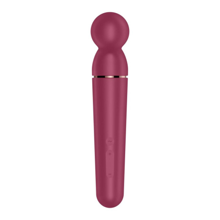 Вибромассажер Satisfyer Planet Wand-er Berry/Rosegold, очень мощный, беспроводной || Вібромасажер Satisfyer Planet Wand-er Berry/Rosegold, дуже потужний, бездротовий