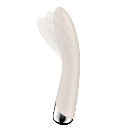 Вибратор точки G с вращением Satisfyer Spinning Vibe 1 Beige, 2 мотора || Вібратор точки G з обертанням Satisfyer Spinning Vibe 1 Beige, 2 мотори