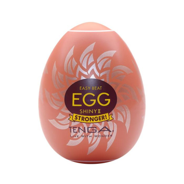 Мастурбатор-яйцо Tenga Egg Shiny II, плотный TPE, пробник лубриканта 5 мл
