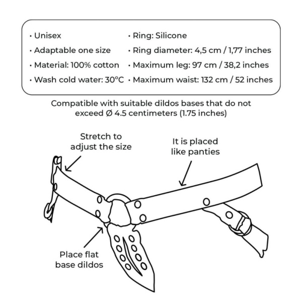 Джинсовые трусики для страпона Adrien Lastic - Lastic Strap-on