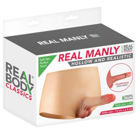 Страпон Real Body — Real Manly hollow and realistic L/XL || Страпон Real Body — Real Manly hollow and realistic L/XL