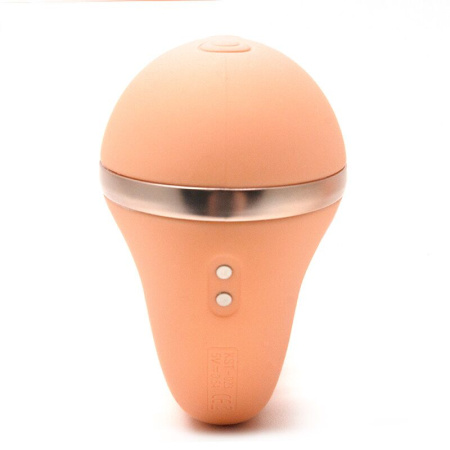 Вакуумный вибратор KISTOY Tina Mini Orange, вагинально-клиторальный || Вакуумний вібратор KISTOY Tina Mini Orange, вагінально-кліторальний