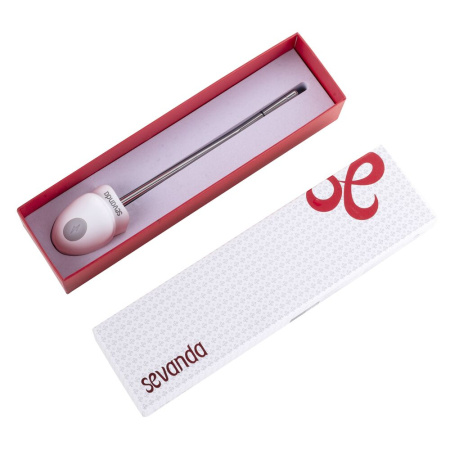 Уретральный зонд LOCKINK SEVANDA Vibrating & E-stim Metal Urethral Sounding - White || Уретральний зонд LOCKINK SEVANDA Vibrating & E-stim Metal Urethral Sounding - White