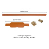 Маска на глаза LOCKINK Blindfold Kit- Brown || Маска на очі LOCKINK Blindfold Kit- Brown