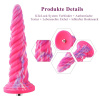 Фантазийный фаллоимитатор 10.12″ для секс-машин Hismith Silicone Dildo rose Monster Series, KlicLok || Фантазійний фалоімітатор 10.12″ для секс-машин Hismith Silicone Dildo rose Monster Series, KlicLok