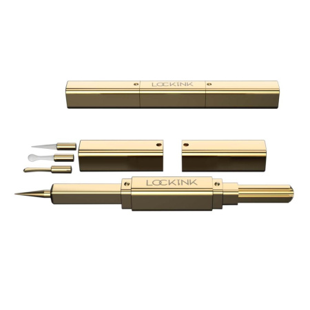 Эксклюзивный тиклер LOCKINK 5-head Flirting Tickler - Golden с пятью насадками || Ексклюзивний тиклер LOCKINK 5-head Flirting Tickler - Golden з п'ятьма насадками