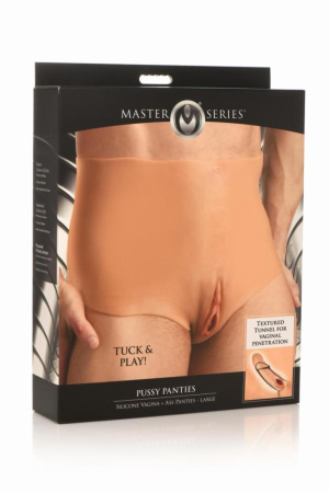 Накладная вагина Master Series Silicone Vagina + Butt Panties - Large || Накладна вагіна Master Series Silicone Vagina + Butt Panties - Large
