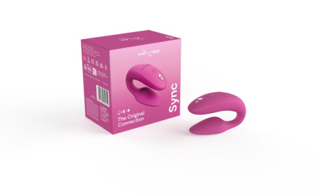 Смарт-вибратор для пар We-Vibe Sync 2 Rose, 10 виброрежимов, пульт ДУ || Смарт-вібратор для пар We-Vibe Sync 2 Rose, 10 віброрежимів, пульт ДК