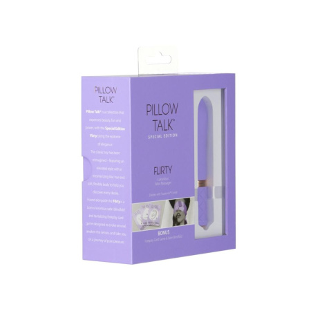 Роскошный вибратор Pillow Talk Flirty Purple Special Edition, Сваровски, повязка на глаза+игра || Розкішний вібратор Pillow Talk Flirty Purple Special Edition, Сваровскі, пов’язка на очі+гра