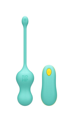 Виброяйцо для точки G с пультом управления Romp Cello Light Teal, водонепроницаемое || Віброяйце для точки G з пультом керування Romp Cello Light Teal, водонепроникне