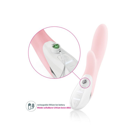 Вибратор-кролик Mystim Danny Divido Candy Rose с глубокой вибрацией, 2 мотора || Вібратор-кролик Mystim Danny Divido Candy Rose з глибокою вібрацією, 2 мотори