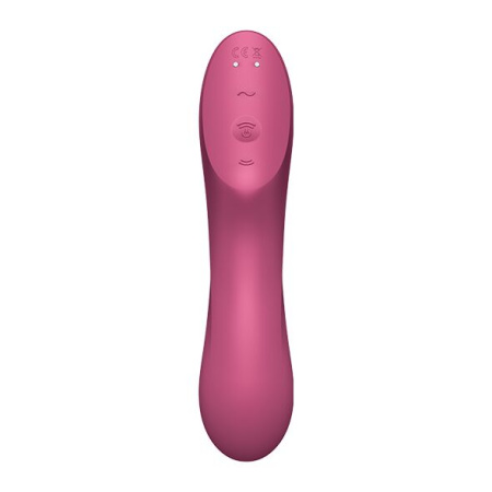 Вакуумный стимулятор с вибрацией Satisfyer Curvy Trinity 3 Red || Вакуумний стимулятор із вібрацією Satisfyer Curvy Trinity 3 Red