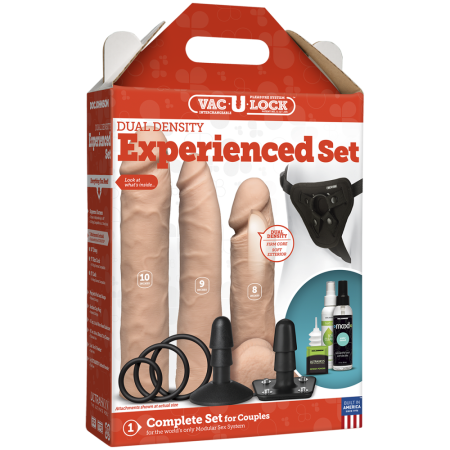 Набор для страпона Doc Johnson Vac-U-Lock Dual Density Experienced Set, диаметр 2×7см, 7,7см || Набір для страпона Doc Johnson Vac-U-Lock Dual Density Experienced Set, діаметр 2×7см, 7,7см