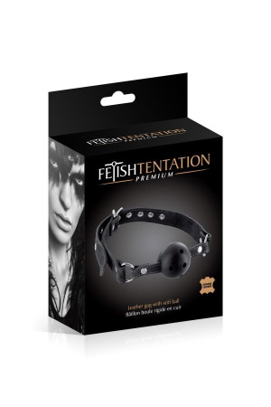 Кляп Fetish Tentation Premium Leather gag with stiff ball || Кляп Fetish Tentation Premium Leather gag with stiff ball