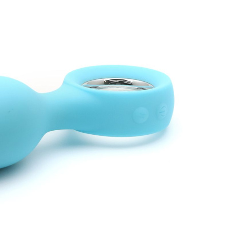 Анальная вибропробка KISTOY Orville Blue, диаметр 3 см || Анальна вібропробка KISTOY Orville Blue, діаметр 3 см