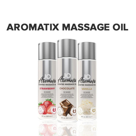 Натуральное массажное масло JO Aromatix Massage Oil Chocolate 120 мл || Натуральна масажна олія JO Aromatix Massage Oil Chocolate 120 мл