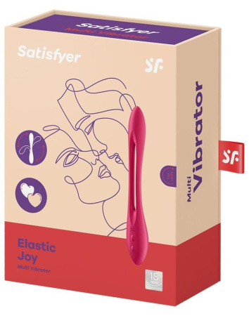Универсальный гибкий вибратор для пар Satisfyer Elastic Joy Red || Універсальний гнучкий вібратор для пар Satisfyer Elastic Joy Red