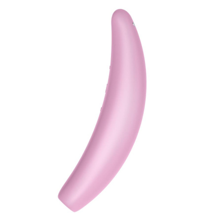 Мощный вакуумный клиторальный стимулятор Satisfyer Curvy 3+ с управлением через интернет || Вакуумний кліторальний стимулятор Satisfyer Curvy 3+