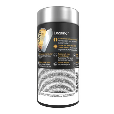 Презервативы ONE Legend Extra Large 12 шт, подарочная упаковка тюб || Презервативи ONE Legend Extra Large 12 шт, подарункова упаковка тюб