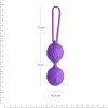 Вагинальные шарики Adrien Lastic Geisha Lastic Balls Mini Violet (S), диаметр 3,4см, масса 85г || Вагінальні кульки Adrien Lastic Geisha Lastic Balls Mini Violet (S), діаметр 3,4 см, маcа 85 г