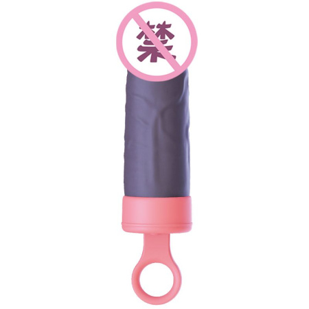 Вибратор CuteVibe Teddy Pink (Black Dildo), реалистичный вибратор под видом мороженого || Вібратор CuteVibe Teddy Pink (Black Dildo), реалістичний вібратор під виглядом морозива