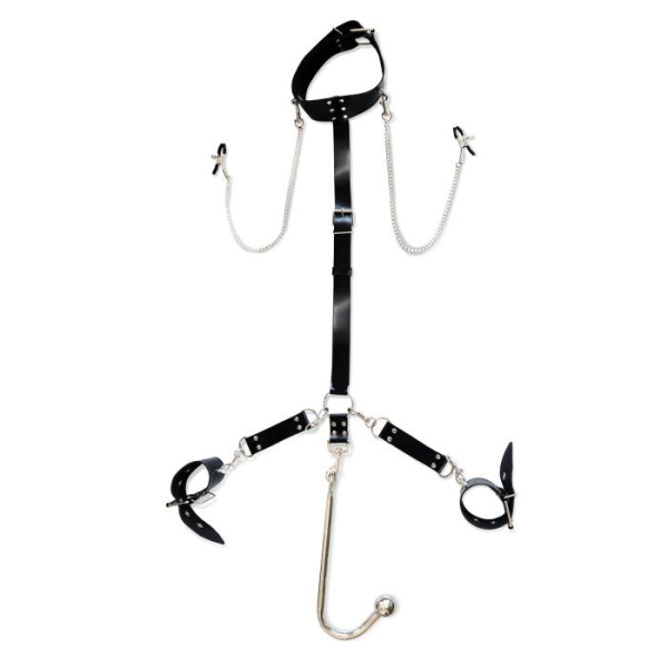 Бондажный набор с металлическим анальным крюком Art of Sex Beatrice Bondage set with anal hook № 2