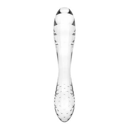 Двусторонний стеклянный дилдо Satisfyer Dazzling Crystal 1 Transparent, очень прочный, без стоппера || Двосторонній скляний дилдо Satisfyer Dazzling Crystal 1 Transparent, дуже міцний, без стопера