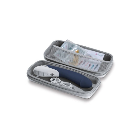 Мощный вибратор Mystim Terrific Truman Blue с двумя моторами и выраженной головкой || Потужний вібратор Mystim Terrific Truman Blue з двома моторами і вираженою головкою