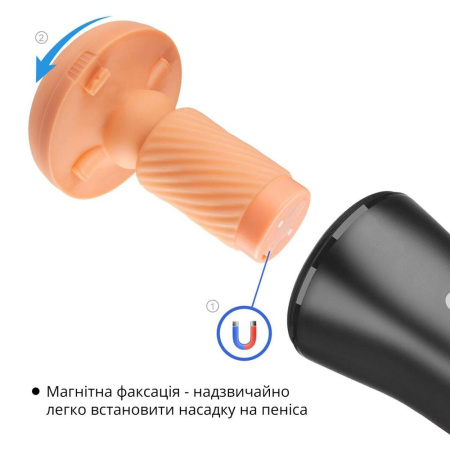 Мастурбатор Otouch INSCUP 3, движение вперед-назад плюс сжатие стенок, сенсорное управление || Мастурбатор Otouch INSCUP 3, рух вперед-назад плюс стискання стінок, сенсорне керування