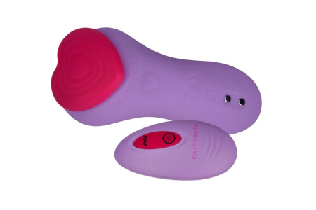 Вибратор в трусики FairyGasm HeartGem violet, на магните, пульт ДУ || Вібратор у трусики FairyGasm HeartGem violet, на магніті, пульт ДК