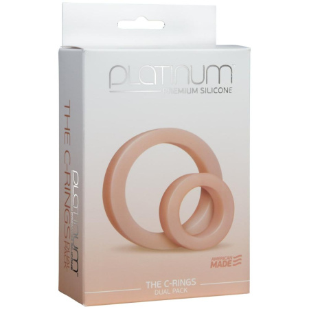 Набор эрекционных колец Doc Johnson Platinum Premium Silicone - The C-Rings - White || Набір ерекційних кілець Doc Johnson Platinum Premium Silicone — The C-Rings — White