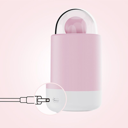 Вибратор-конфетка на палочке KISSTOY Pink Pop, зарядный кейс-ночник, 10 режимов вибрации || Вібратор-цукерка на паличці KISSTOY Pink Pop, зарядний кейс-нічник, 10 режимів вібрації